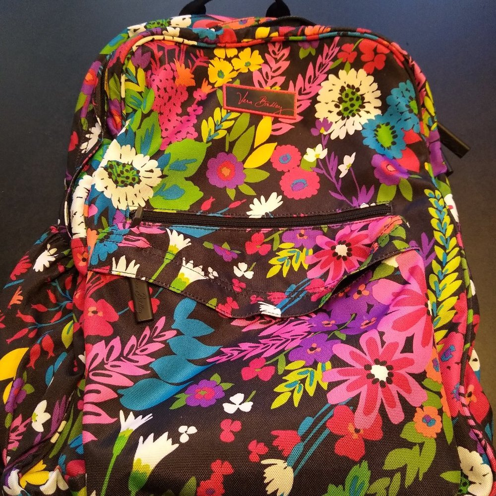 Vera Bradley Field Flowers Large Backpack